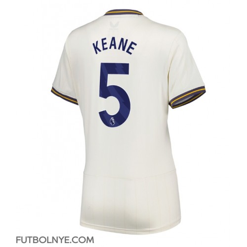 Camiseta Everton Michael Keane #5 Tercera Equipación para mujer 2024-25 manga corta